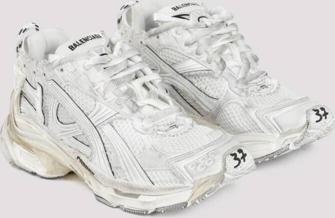 Balenciaga Witte Mesh Runner Sneakers Multicolor Dames