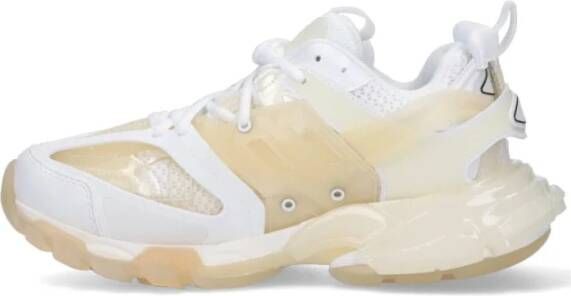 Balenciaga Witte sneakers met heldere zool Modern ontwerp