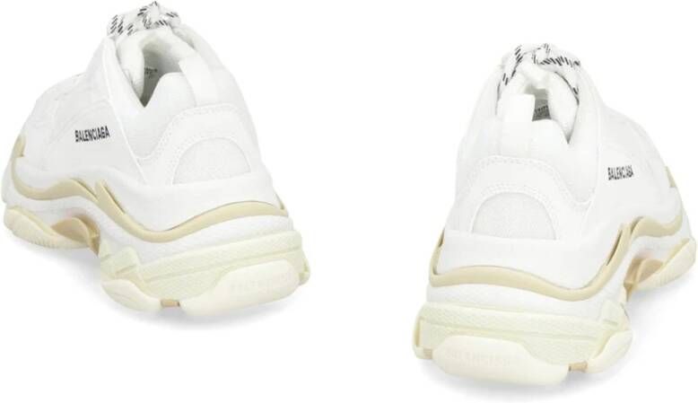 Balenciaga Witte Sneakers met Mesh Inzetstukken