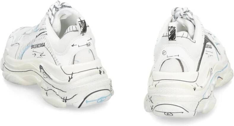 Balenciaga Witte Sneakers Stijlvol Comfortabel Trendy Look
