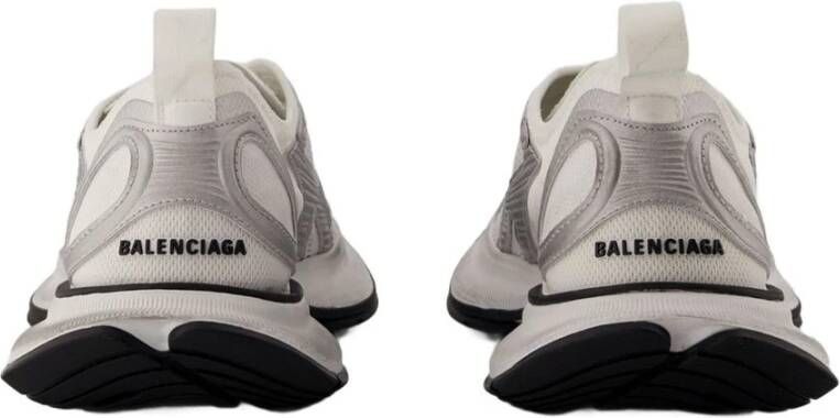 Balenciaga Wit Zilver Circuit Sneakers Synthetisch