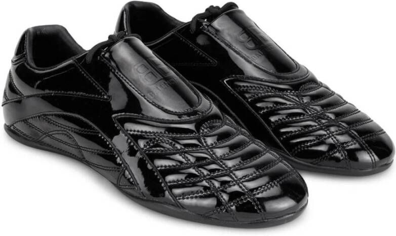 Balenciaga Zen Leren Sneakers Black Heren