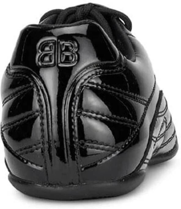 Balenciaga Zen Leren Sneakers Black Heren