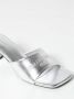 Balenciaga Zilveren Leren Lage Hak Sandalen - Thumbnail 2