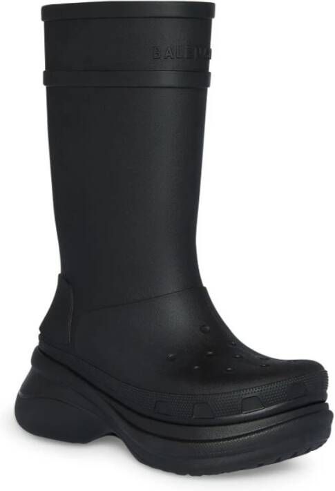 Balenciaga Zwarte Crocs™ Laarzen voor Dames Zwart Dames