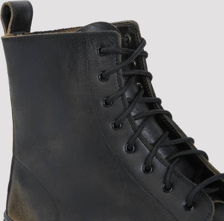 Balenciaga Zwarte enkellaarzen voor heren Brown Heren
