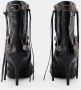 Balenciaga Zwarte leren enkellaarzen Edgy Statement Piece Black Dames - Thumbnail 2