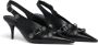 Balenciaga Zwarte Leren Pumps met Puntige Neus Black Dames - Thumbnail 2