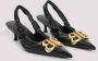 Balenciaga Stijlvolle Leren Slingback Kitten Heel Pumps - Thumbnail 7