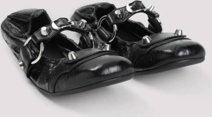 Balenciaga Zwarte Leren Sandalen voor Vrouwen