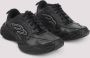 Balenciaga Zwarte Leren Sneakers met Witte Details - Thumbnail 2