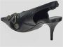 Balenciaga Zwarte Leren Studded Slingback Pump Zwart Dames - Thumbnail 3