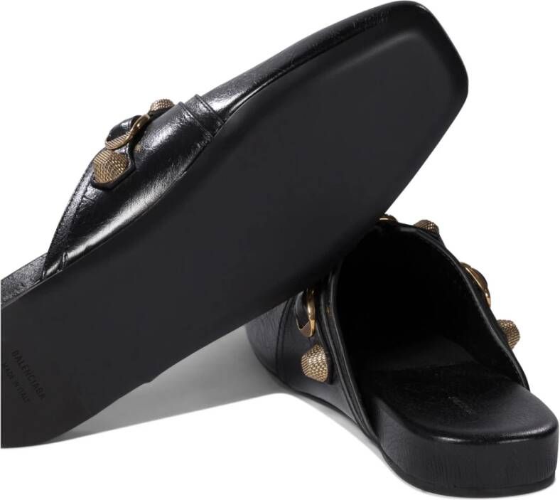 Balenciaga Zwarte Loafer Schoenen Stijlvol Ontwerp