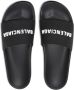 Balenciaga Zwarte Rubberen Sandalen Highlights Open Teen Black Heren - Thumbnail 5
