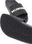 Balenciaga Zwarte Rubberen Sandalen Highlights Open Teen Black Heren - Thumbnail 6