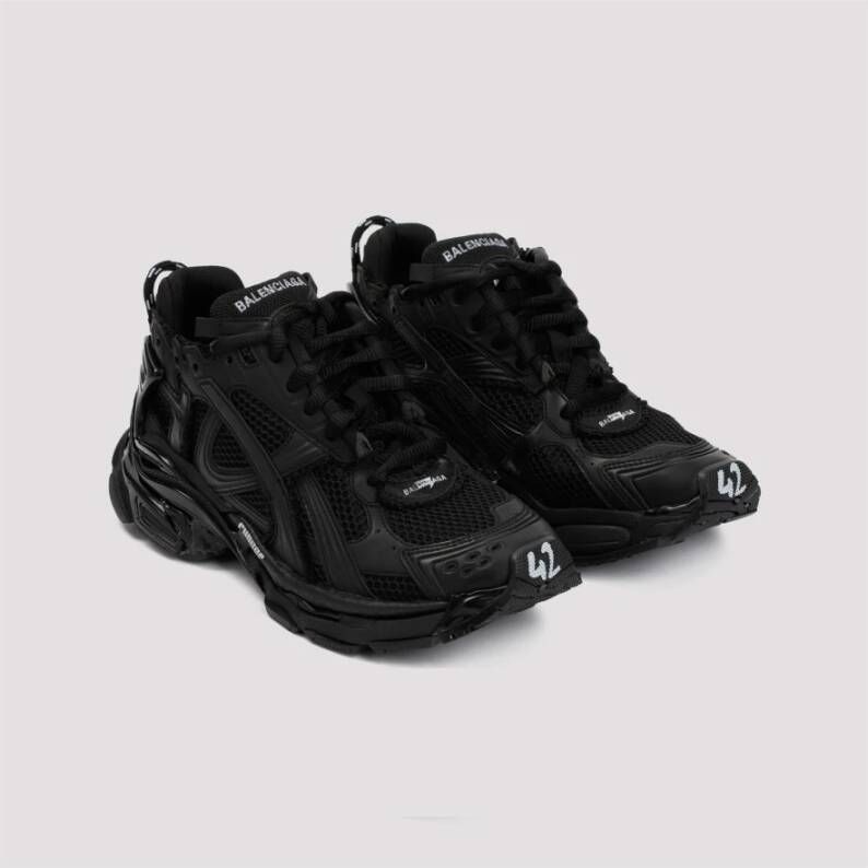 Balenciaga Zwarte Runner Sneakers voor Mannen Black Heren