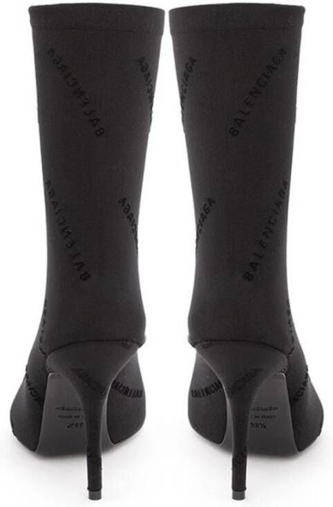 Balenciaga Zwarte Spandex Laars Black Dames