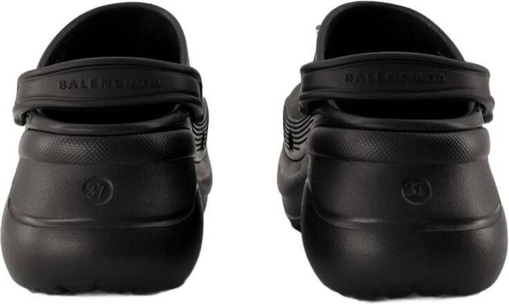 Balenciaga Zwarte synthetische muiltjes Slip-On stijl