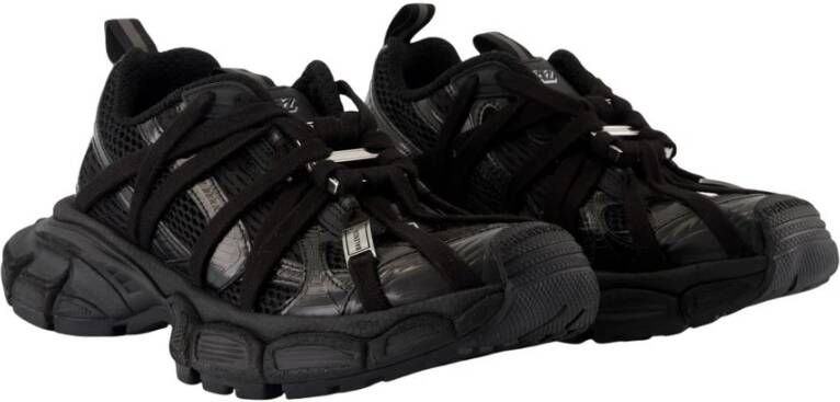 Balenciaga Zwarte synthetische sneakers met extreme veters