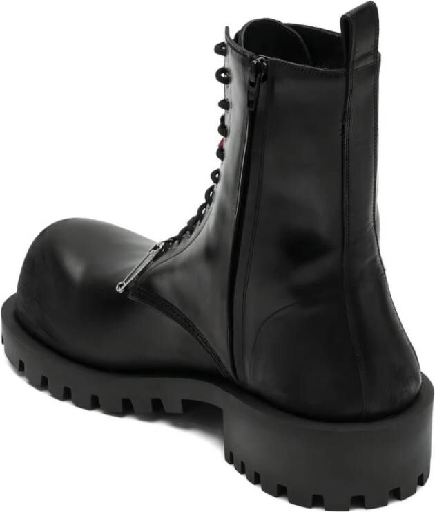 Balenciaga Zwarte Zijde & Nylon Laarzen