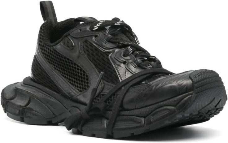 Balenciaga Zwarte Zijde Nylon Sneakers