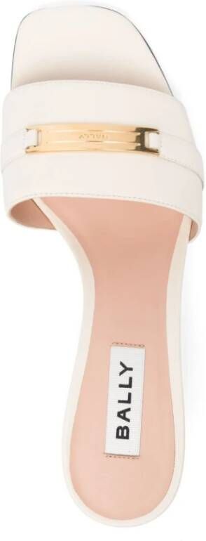 Bally Beige Blokhak Sandalen