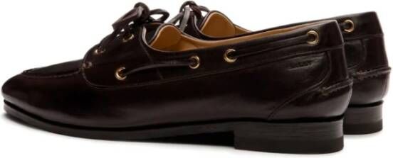 Bally Bruin leren mocassin schoenen