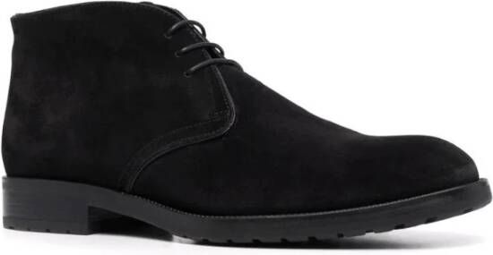 Bally Casual Zwarte Enkellaarzen voor Mannen Black Heren