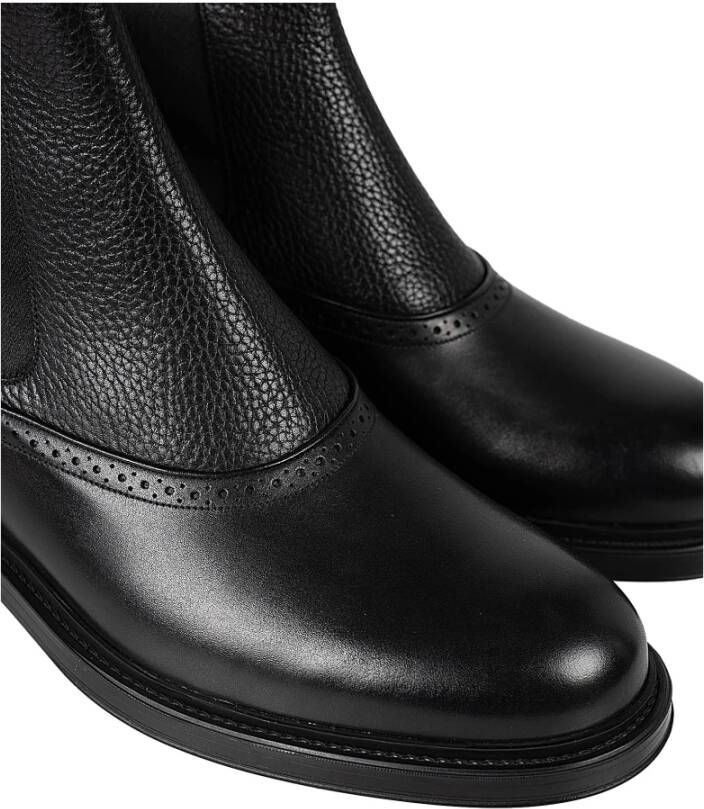 Bally Stijlvolle Slip-On Chelsea Laarzen voor Heren Zwart Heren