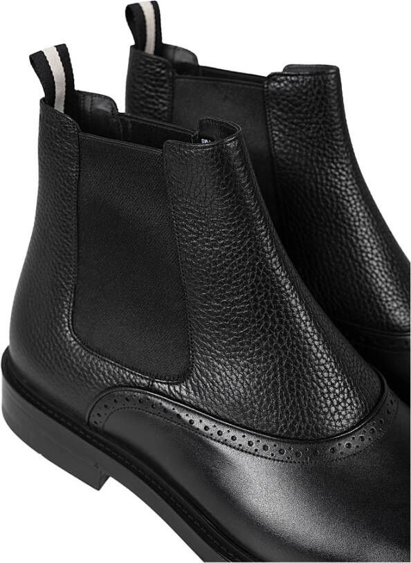 Bally Stijlvolle Slip-On Chelsea Laarzen voor Heren Zwart Heren