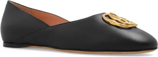 Bally Gerry leren balletflats Zwart Dames