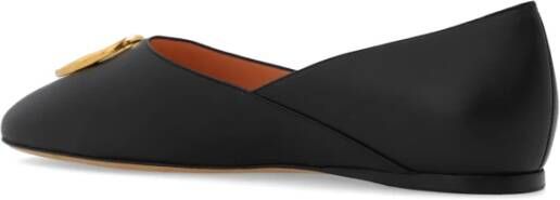 Bally Gerry leren balletflats Zwart Dames