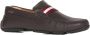 Bally Grained Leather Slip-On Flat Shoes Brown Heren - Thumbnail 2