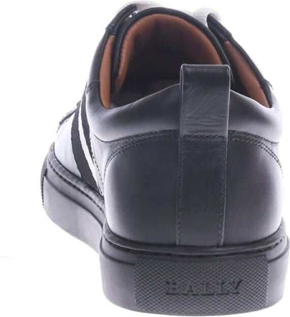 Bally Helvio New Zwarte Leren Sneakers Black Heren