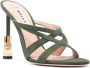 Bally Elegante Beeldhouwkunst Hoge Hak Sandalen Groen Dames - Thumbnail 4