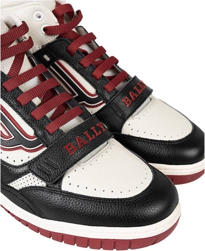 Bally Hoge Vetersneakers Zwart Heren