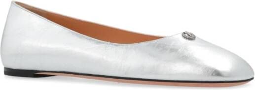 Bally Leren ballet flats Gray Dames