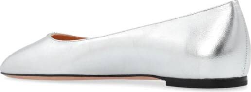 Bally Leren ballet flats Gray Dames