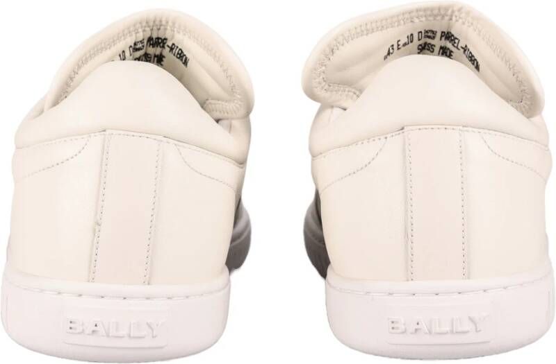 Bally Leren Sneakers White Heren