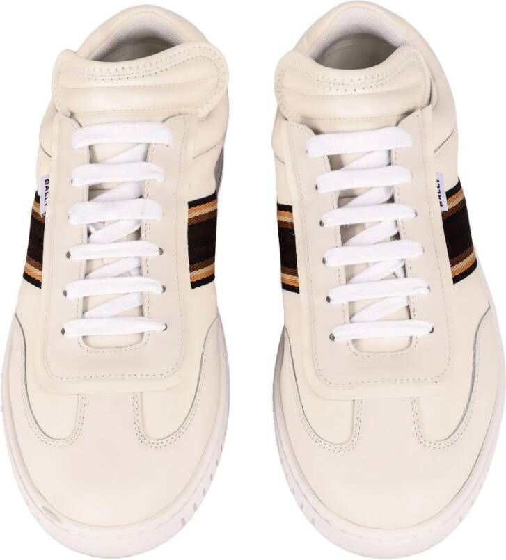 Bally Leren Sneakers White Heren