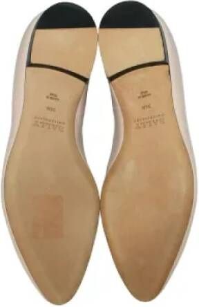 Bally Pre-owned Leather flats Beige Dames