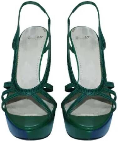 Bally Pre-owned Leather heels Green Dames