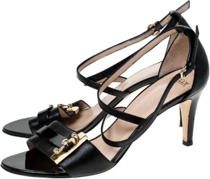 Bally Pre-owned Leather sandals Black Dames