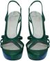 Bally Pre-owned Leather sandals Green Dames - Thumbnail 3