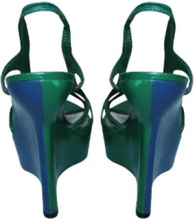 Bally Pre-owned Leather sandals Green Dames