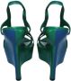 Bally Pre-owned Leather sandals Green Dames - Thumbnail 4