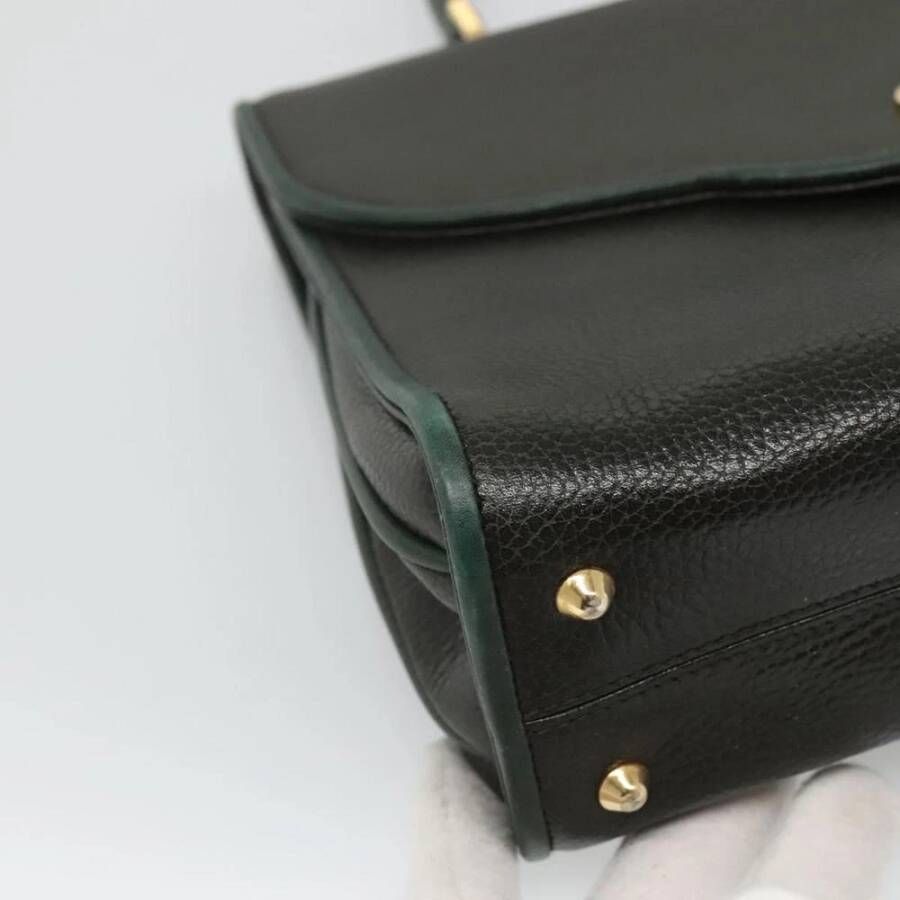 Bally Pre-owned Tweedehands Elegante Handtas met Draaislot Sluiting en Schouderband