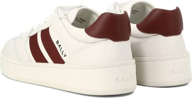 Bally Rebby Leren Sneakers White Heren