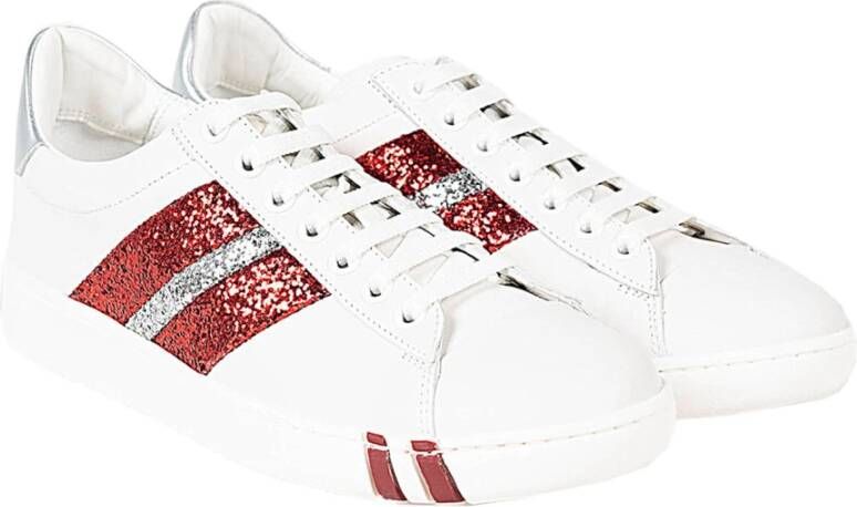 Bally Stijlvolle Sneakers met Comfortabele Veters Wit Dames