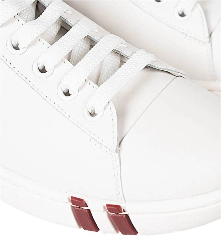 Bally Branded Sneakers Hoogwaardig leer Ronde neus Wit Dames